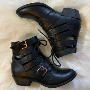 🆕 Report buckle lace up boots